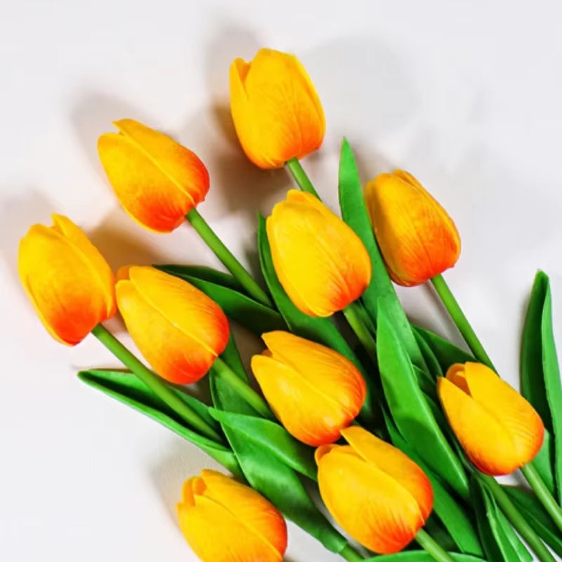 1/3/5PCS Tulips Artificial Flowers Real Touch Flowers Tulip Bouquet Decor Fake Tulips Flower for Home Wedding Decorations